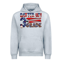 Heather Grey batter up 3rd grade Urban Hoodie - JahusDesignShop