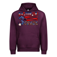 Mauve Wine batter up 3rd grade Urban Hoodie - JahusDesignShop