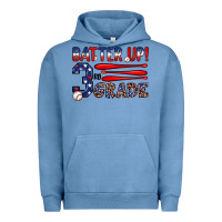 Pigment Pebble Blue batter up 3rd grade Urban Hoodie - JahusDesignShop