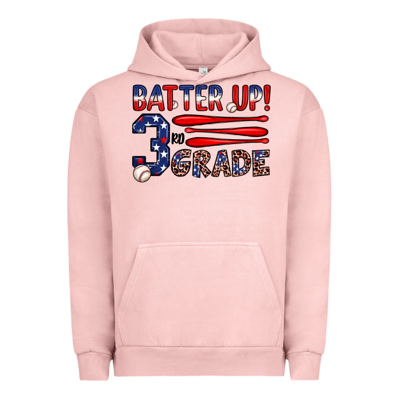 Batter Up 3rd Grade Urban Hoodie by JahusDesignShop | Teevron