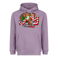 Lavender joy with baseball and christmas gift and candies Heavyweight Hoodie - AdoDesignShop