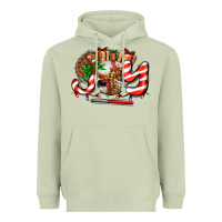 Matcha joy with baseball and christmas gift and candies Heavyweight Hoodie - AdoDesignShop