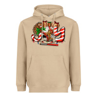 Mushroom joy with baseball and christmas gift and candies Heavyweight Hoodie - AdoDesignShop