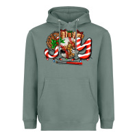 Sage joy with baseball and christmas gift and candies Heavyweight Hoodie - AdoDesignShop