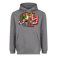 Storm joy with baseball and christmas gift and candies Heavyweight Hoodie - AdoDesignShop