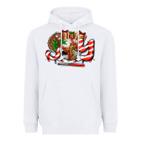 White joy with baseball and christmas gift and candies Heavyweight Hoodie - AdoDesignShop