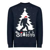 Navy bigfoot christmas shirt Heavyweight Sweatshirt - DesigneFamous