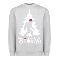 Heather Grey bigfoot christmas shirt Heavyweight Sweatshirt - DesigneFamous