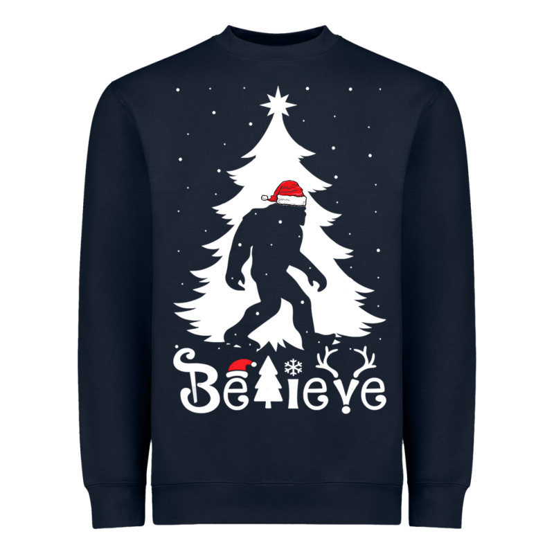 Bigfoot Christmas Shirt Heavyweight Sweatshirt by DesigneFamous | Teevron