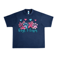 Navy xoxo hugs and kisses paws olivia Urban Heavy Tee - OliviaCreatesArt