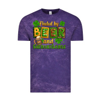 Cloud Purple St. Patrick's Fueled by beer and shenanigangs Vintage Tee - OliviaCreatesArt