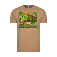Vintage Coffee St. Patrick's Fueled by beer and shenanigangs Vintage Tee - OliviaCreatesArt