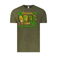 Vintage Olive St. Patrick's Fueled by beer and shenanigangs Vintage Tee - OliviaCreatesArt