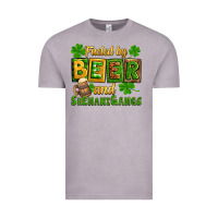Vintage Zinc St. Patrick's Fueled by beer and shenanigangs Vintage Tee - OliviaCreatesArt