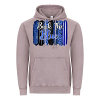 Vintage Zinc Back the blue brushstrokes Vintage Hoodie - FaDigitalArtStudio
