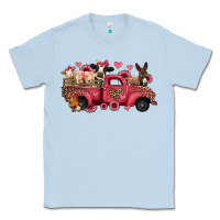 Dusty Blue valentines day leopard farm animals truck Classic Tee - Jasminsmagicworld
