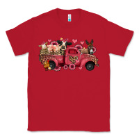 Red valentines day leopard farm animals truck Classic Tee - Jasminsmagicworld