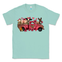 Seafoam valentines day leopard farm animals truck Classic Tee - Jasminsmagicworld