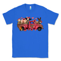 True Royal valentines day leopard farm animals truck Classic Tee - Jasminsmagicworld