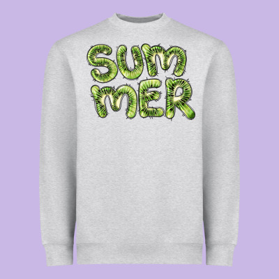 Summer Kiwi Heavyweight Sweatshirt Designed By Barkaloodesign