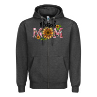 Charcoal Heather blessed mom Zipper Hoodie - BarkalooDesign