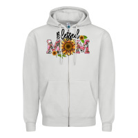 Dove Grey blessed mom Zipper Hoodie - BarkalooDesign