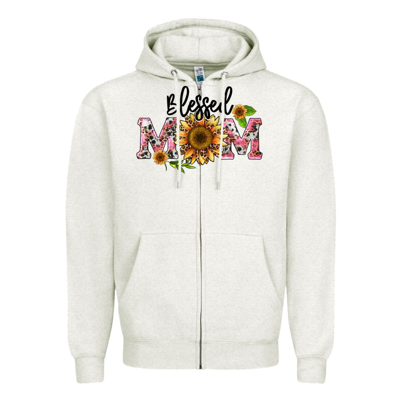 Blessed Mom Zipper Hoodie by BarkalooDesign | Teevron