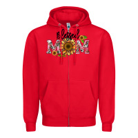 Red blessed mom Zipper Hoodie - BarkalooDesign