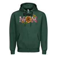 Sports Green blessed mom Zipper Hoodie - BarkalooDesign