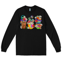 Black hippie coffee cups bbs Long Sleeve Tee - BundleAndBundleShop