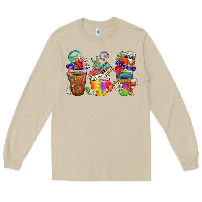 Hippie Coffee Cups Bbs Long Sleeve Tee by BundleAndBundleShop | Teevron