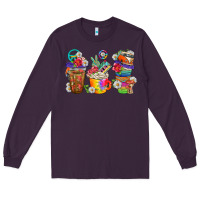 Plum hippie coffee cups bbs Long Sleeve Tee - BundleAndBundleShop