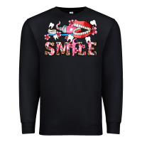 Black smile with teeth and brush Premium Sweatshirt - AdoDesignShop