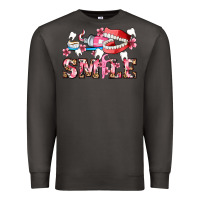 Smoke smile with teeth and brush Premium Sweatshirt - AdoDesignShop