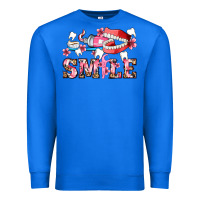 True Royal smile with teeth and brush Premium Sweatshirt - AdoDesignShop
