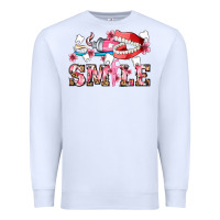 White smile with teeth and brush Premium Sweatshirt - AdoDesignShop