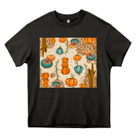 Asphalt Fall Pumpkins Heavy Core Tee - texasbilliewilder