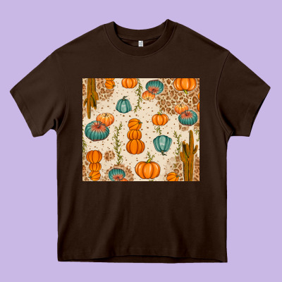 Fall Pumpkins Heavy Core Tee Designed By Texasbilliewilder