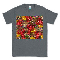 Charcoal Heather mardi gras crawfish Classic Tee - CowGirlArtShop