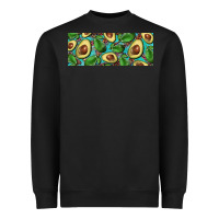 Black avacado with turquoise and leopard background 11 oz mug Heavyweight Sweatshirt - BarkalooDesign