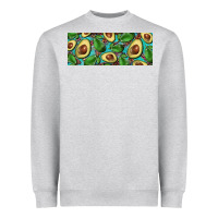 Avacado With Turquoise And Leopard Background 11 Oz Mug Heavyweight Sweatshirt | Teevron