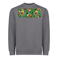 Storm avacado with turquoise and leopard background 11 oz mug Heavyweight Sweatshirt - BarkalooDesign