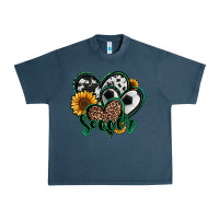 Midnight Navy soccer hearts Urban Heavy Tee - Jasminsmagicworld
