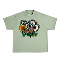 Oil Green soccer hearts Urban Heavy Tee - Jasminsmagicworld