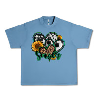 Pebble Blue soccer hearts Urban Heavy Tee - Jasminsmagicworld