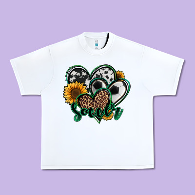 Soccer Hearts Urban Heavy Tee Designed By Jasminsmagicworld
