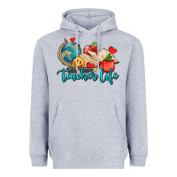 Heather Grey teacher life Heavyweight Hoodie - AdoDesignShop