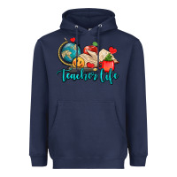 Navy teacher life Heavyweight Hoodie - AdoDesignShop
