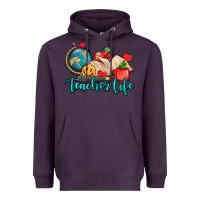 Plum teacher life Heavyweight Hoodie - AdoDesignShop