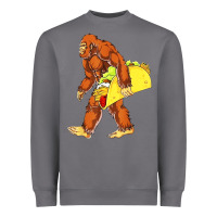 Storm bigfoot carrying taco Heavyweight Sweatshirt - DesigneFamous